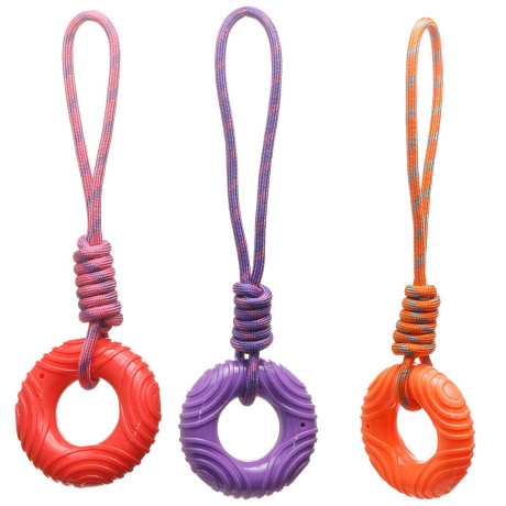 Игрушка для животных "Кольцо на канате" 48 см NA2632