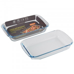 Форма д/запекания Felicita, прямоуг.,1л, 25,8*15,3*4,5см(кратно 12!!!)боросилик.стекло 7179 Mallony