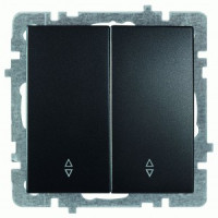 Nilson TOURAN-ALEGRA-THOR мех. выкл. СУ 2 кл. (проходной)  матовый черный 24380409