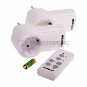 Rexant радиоуправляемая  розетка c пультом RX-002 (один пульт, две розетки), 10-6025