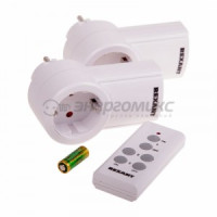 Rexant радиоуправляемая  розетка c пультом RX-002 (один пульт, две розетки), 10-6025
