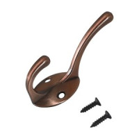 Крючок-вешалка мебельн 2-рожк СТАНДАРТ 603 AC ст. медь Инд. уп. на подвесе (600,50)