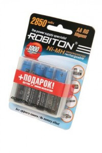 Ак-р Robiton R6 2850mAh Ni-MH BL4 + пласт. бокс, 09788