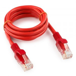 Cablexpert патч-корд UTP cat5e, 1м, литой, многожильный (красный)