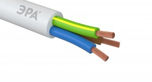 ЭРА Провод ПВС 3х0,75 (бухта 50м)  ГОСТ белый ЭРА 58823