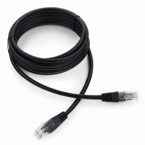 Cablexpert патч-корд UTP cat5e, 3м, литой, многожильный (черный)