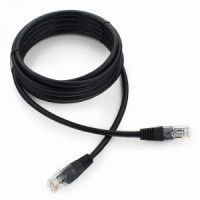Cablexpert патч-корд UTP cat5e, 3м, литой, многожильный (черный)
