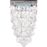 Ecola CR1014 MR16 GU5.3 св-к Квадрат Стекло &quot;Хрустальная гроздь&quot; Прозр./Хром 80x140 FW16RVECB (10!)