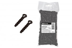 TDM дюбель-хомут для плоского кабеля 5-10мм нейлон черный (уп100шт, цена за уп) SQ0539-0032