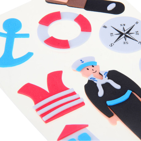 Fntastic Набор наклеек декоративных, 22x12,5 см, ПЕВА, профессии, 6 дизайнов