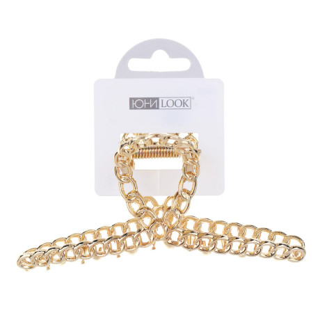 Краб для волос ЮНИLOOK, 11см, сплав, 6 дизайнов, ACS-107