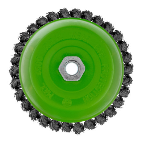 Щетка для УШМ, 150 мм, М14, "чашка", крученая проволока 0.5 мм Сибртех