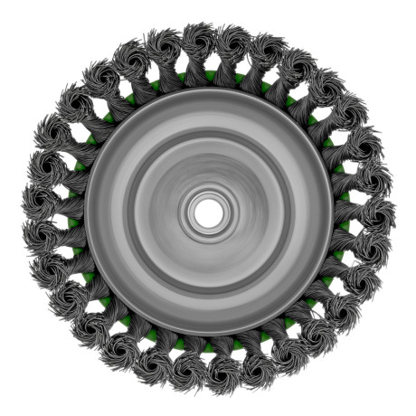 Щетка для УШМ, 150 мм, М14, "чашка", крученая проволока 0.5 мм Сибртех