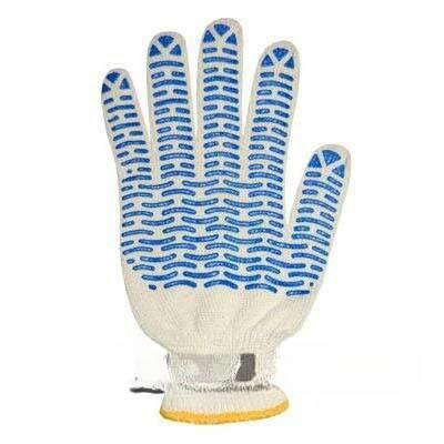 Перчатки х/б с ПВХ "Волна" 10 класс 3 нити 41 грамм х10