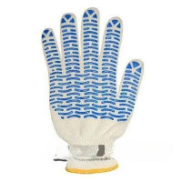 Перчатки х/б с ПВХ "Волна" 10 класс 3 нити 41 грамм х10