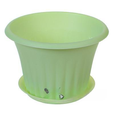 Кашпо КЭРОЛ 120мм Мята 0,45л с подставкой М3153 (20)