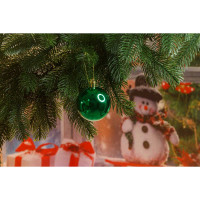 Шар Т173-5 6шт 6см (глянцевые) зеленый (120/140)