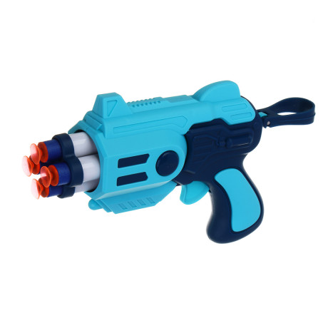 ИГРОЛЕНД Бластер "Техно", с мягкими патронами, 10 шт, EVA, PP, 16,5х5,5х13 см, 3 дизайна