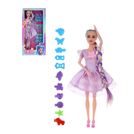ИГРОЛЕНД Кукла с аксессуарами "На вечеринку" пластик, 15х4,5х31,3 см, 2 дизайна
