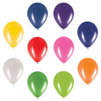 Шары воздушные ЗОЛОТАЯ СКАЗКА, 12" (30 см), КОМПЛЕКТ 50 штук, ассорти 10 цветов, пакет, 105003