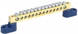 IEK шина N "Ноль" (нул.) на двух угловых изол ШНИ-8х12-14-У2-С