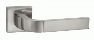 Ручка дверная компл.квадрат.основ. PUERTO Пиньолата никель матовый INAL 536-03 SN