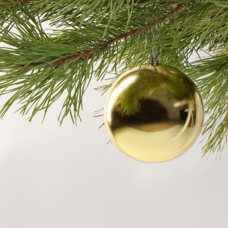 СНОУ БУМ Шар 10см пластик, золото