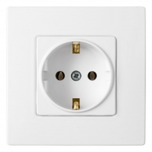 Bylectrica Мастер роз. СУ 1 мест. белый (земля, корп. ABS) РС16-0002