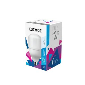КОСМОС ЛОН A80 высокомощ E27 30W 2650lm 4500K 4K мат. 120x80 LksmHWLED30WE2745
