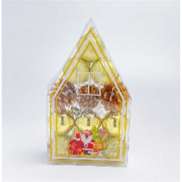 Набор елочных украшений JT25-A2145 4 см 12 шт Шары ЗОЛОТЫЕ