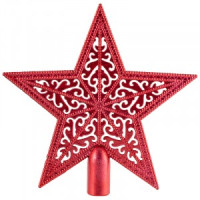 Верхушка на елку "Звезда ажурная" красный Волшебная страна