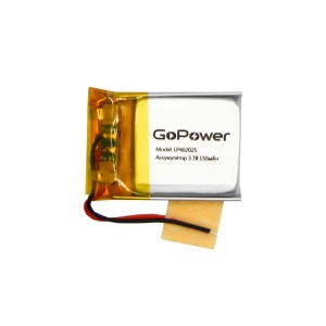 Ак-р Li-Pol GoPower LP402025 PK1 3.7V 150mAh