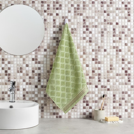 PROVANCE Эвкалипт Полотенце махровое, 100% хлопок, 50х90см, 420гр/м, зеленый