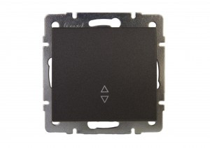 Lezard RAIN мех. выкл. прох. СУ 1 кл. черный графит матовый (корпус PC) 703-4188-105