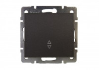 Lezard RAIN мех. выкл. прох. СУ 1 кл. черный графит матовый (корпус PC) 703-4188-105