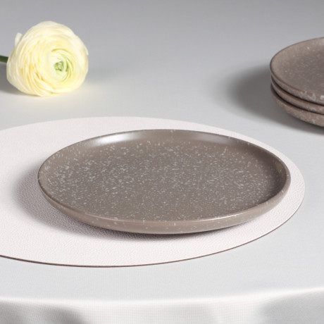 MILLIMI Набор стол.посуды 16пр(тар26см*4, тар20см*4, салатн14см*4, кружка340мл*4) керамика, серый