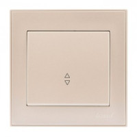 Lezard RAIN выкл. прох. СУ 1 кл. крем (корпус PC) 703-0303-105