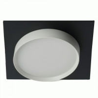 Feron cв-к встр. под лампу GX53, черный/белый, квадрат 110х110х40мм DL506 51360