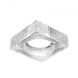 Gauss CR032 св-к встр. MR16 Квадрат ручная огранка 80(60)x50 Кристалл