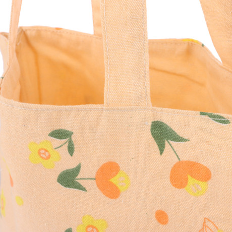 VETTA Сумка двухсторонняя с рисунком цветов и листьев, 34х40 см