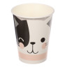 Набор бумажных стаканов Кошки с ушками, в т/у пленке, 6шт*250 мл