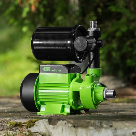 Насосная станция НС400-Ч, 400 Вт, напор 32 м, 2100 л/ч, ресивер 2 л Сибртех