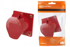 TDM розетка 415 скрытая 3Р+РЕ+N 16А 380В IP44 (20!) SQ0604-0013