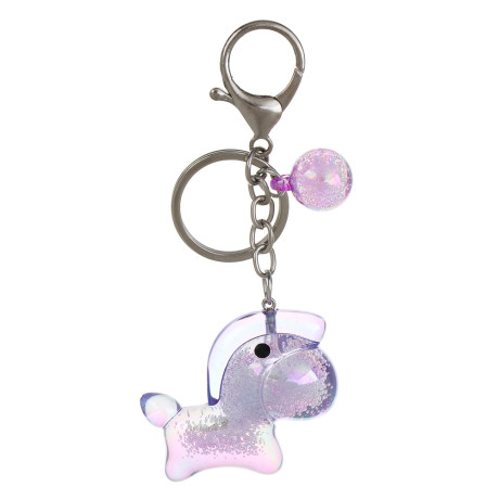 СНОУ БУМ Брелок "Лошадка", 5х2,4х4,3см, акрил, металл, 4 дизайна