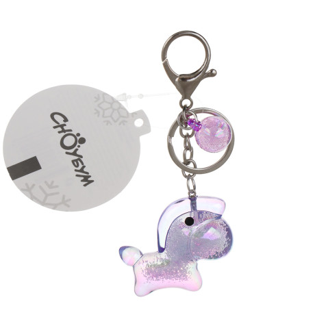 СНОУ БУМ Брелок "Лошадка", 5х2,4х4,3см, акрил, металл, 4 дизайна