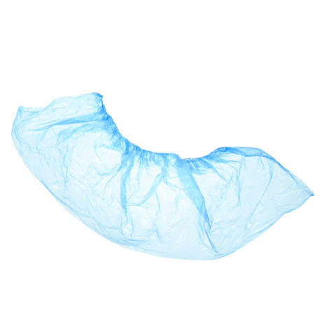 Бахилы одноразовые, полиэтилен, 25 пар, 18 микрон, синие