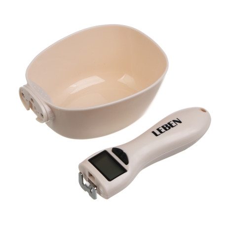 LEBEN Весы-ложка электронная, чаша 300мл, точность 1гр, LED дисплей, CR2032 (в компл.)