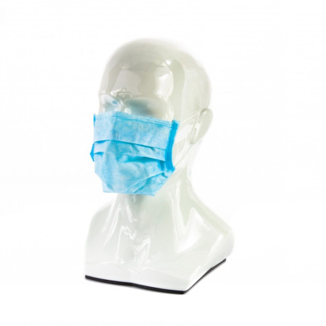 Маска лицевая трехслойная, 50 шт