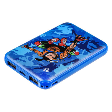 BY Аккумулятор мобильный, 5000мАч, 2xUSB, 2А, Герои, КОНЁК