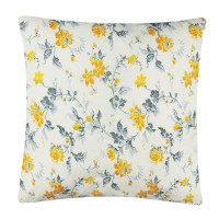 PROVANCE Наволочки 70х70см, 100% хлопок, бязь, 2шт, белый / цветы